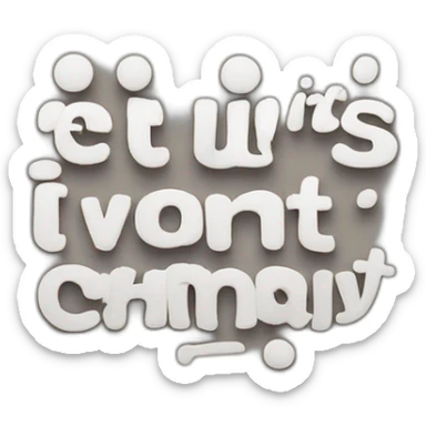 “It’s what it’s” quote designed with a cool lettering and modern type family sticker