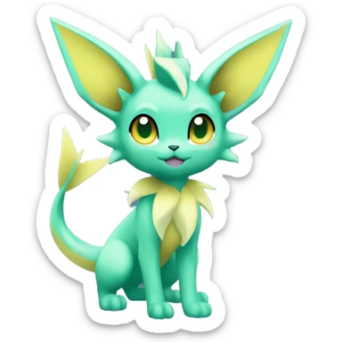 Vaporeon-Leafeon full body sticker