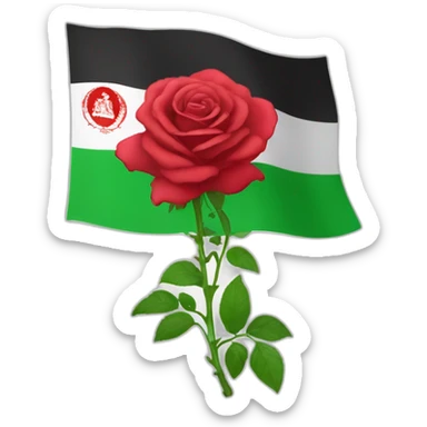 Panthère rose with flag of Afghanistan  sticker