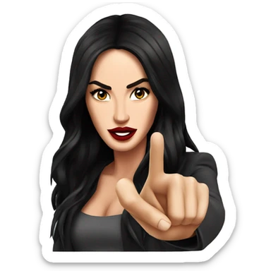 Megan Fox Pointing on you sticker