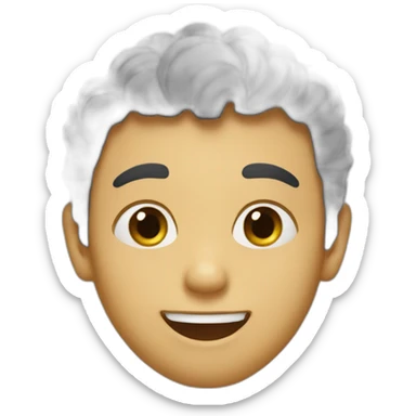 A silly boy sticker