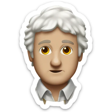 Jason Segel with beak  sticker