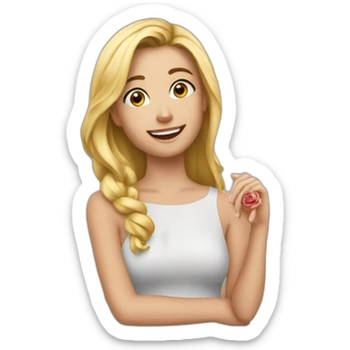 Proposing to my girl sticker