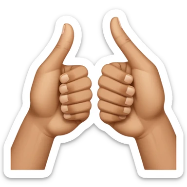 👍 and 👎 combined together sticker