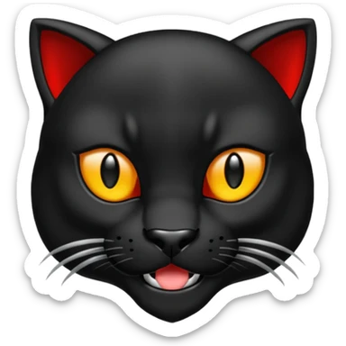 Emoji de pantera  sticker