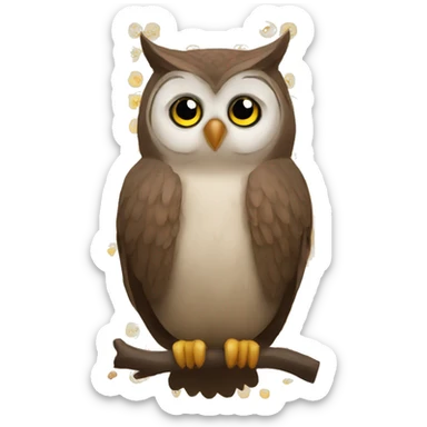 Owl bingo sticker