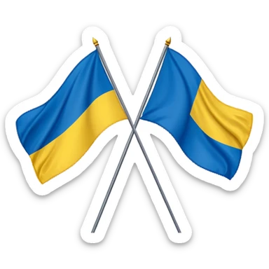 poland ukraine flag sticker