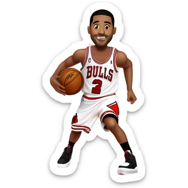 Derrck Rose en los Chicago bulls  sticker