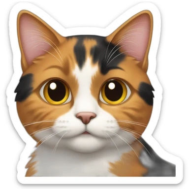 calico cat sticker