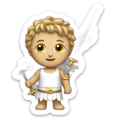 un ange avec une épée sticker