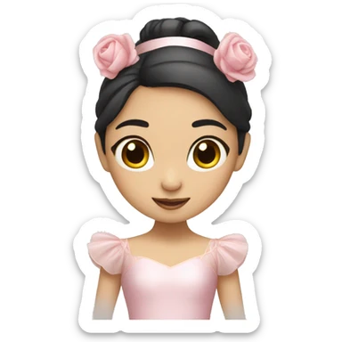 Asian ballerina  sticker