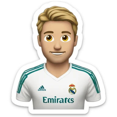 guy white have the Real Madrid kits  sticker