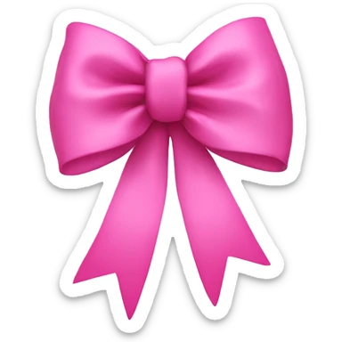 pink bow sticker