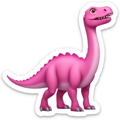 pink dinosaur sticker