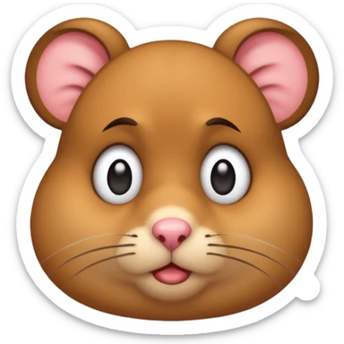 I want a mad emojj that’s also sad saying I want a hamster sticker