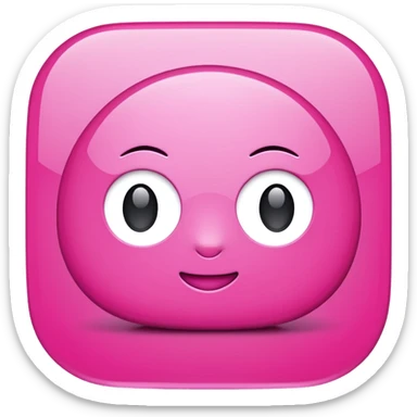 pink chat gpt ai app logo sticker