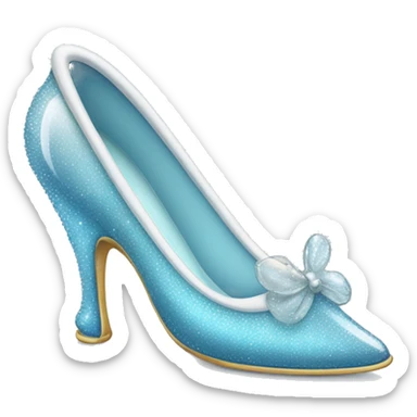 Cinderella glass slipper sticker