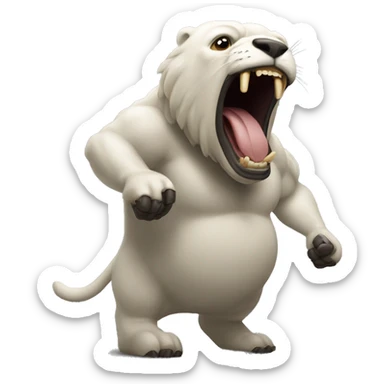 Un animal cóndor mostrando su fuerza sticker