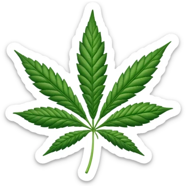 create a Weed Leaf sticker