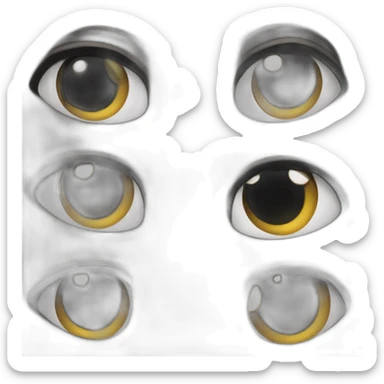 Puppe eyes black labrador sticker