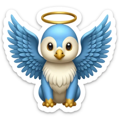 un animal ange de mongolie sticker