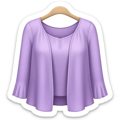 Pale Purple Rack of feminine clothes sticker