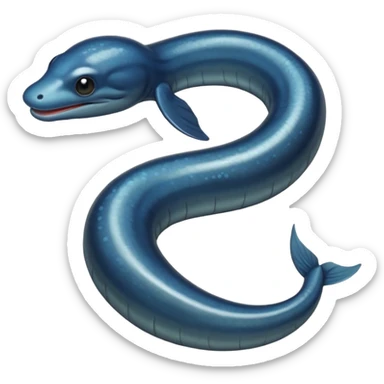 Hyper-realistic photo-realistic real life real Eel sticker