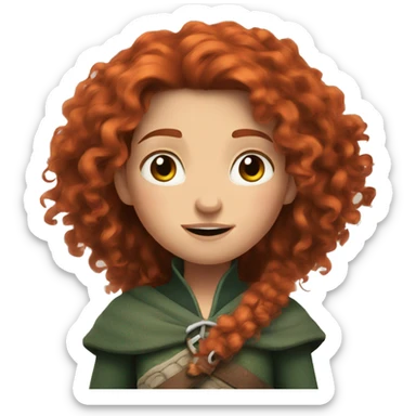 Merida from Brave  sticker