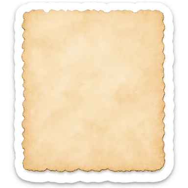 abstract vintage paper edge with scalloped torn edge, soft hand-painted texture, transparent background, no face, no hands, no legs, no characters sticker