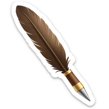 quill pen sticker