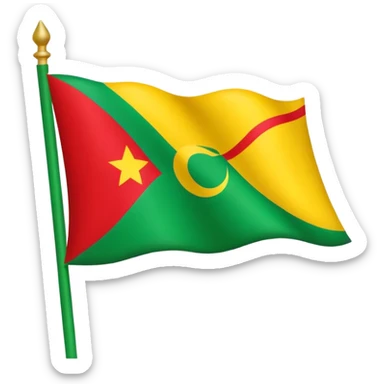 Drapeau indépendantiste de la Guadeloupe sticker