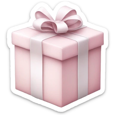 Light pink Christmas gifts under a white Christmas tree  sticker