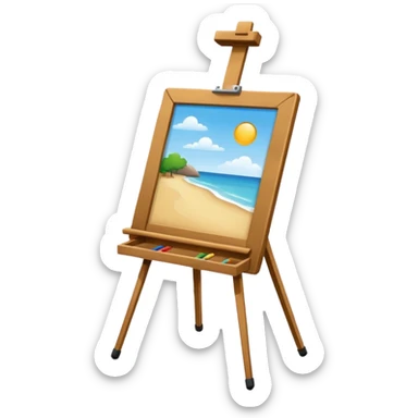 artist easel sticker