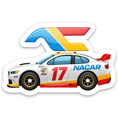 NASCAR BEING ON PRIME VIDEO EMOJI FOR FANS sticker