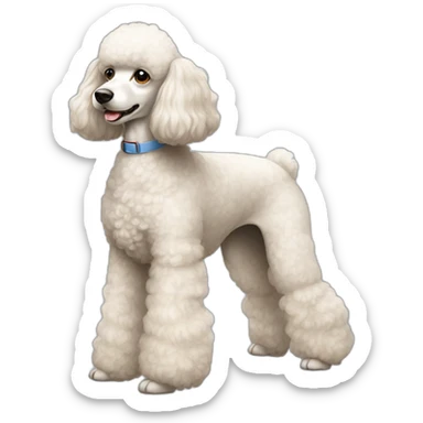 Dog Standart Poodle full-height sticker