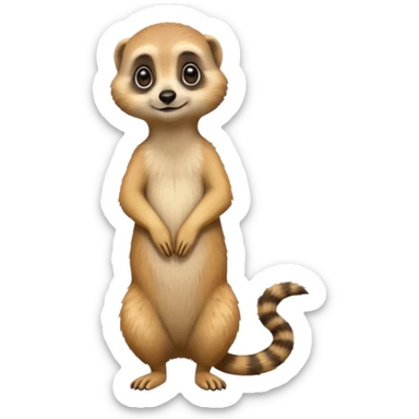 Create a meerkat emoji sticker