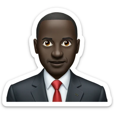 kenya president william ruto, squinted eyes sticker