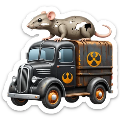 Darth Vader’s Very large rat infested 1936 mover’s moving truck sticker