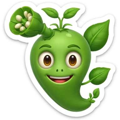 pea shooter pvz sticker