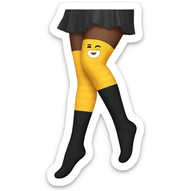 thigh highs socks sticker