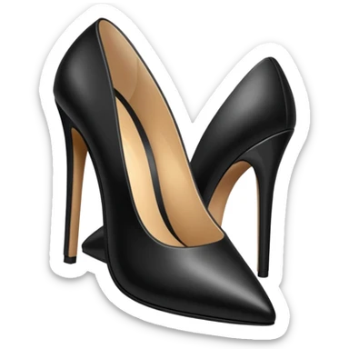 black high heels sticker