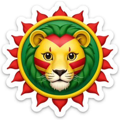 Iran lion sun flag emoji sticker