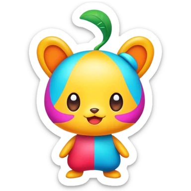 Sprunki character, cute and fun cartoon character sticker