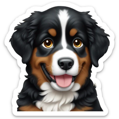 Bernese mountain dog puppy sticker