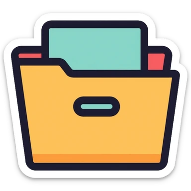 filing cabinet for organization sticker