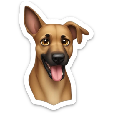 Dog malinois bite sticker
