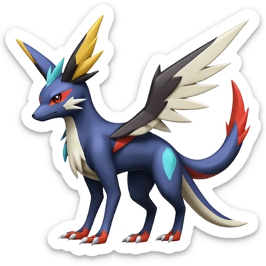  Nargacuga-Latias-Umbreon-Noivern-Silvally-Pokémon-Fakémon-fusion (full body) sticker