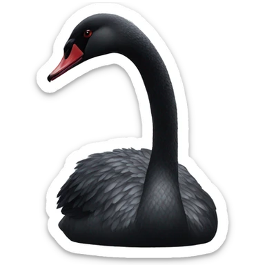 Black swan sticker