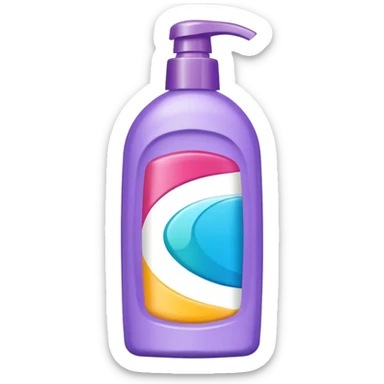 bottle shampoo sticker