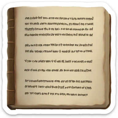 a black book on which the Bible is written sticker